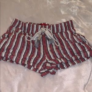 Floods red white and grey shorts